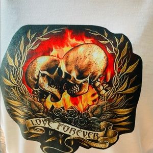 Love Forever T-Shirt Size Medium Unisex White